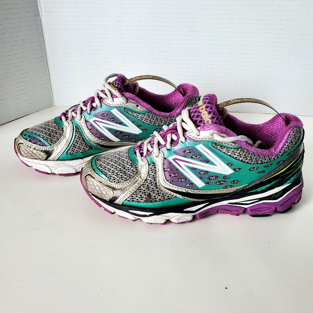 New Balance 1080v3 Women's Silver, Teal & Purple Sneakers size 5.5